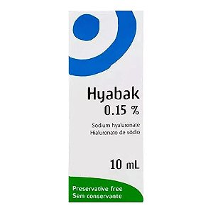 Hyabak 0,15% Solução Oftalmológica Em Gotas 10ml