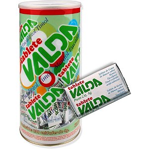 Tablete De Goma De Mascar Valda Pote 200 Unidades De 4g Cada