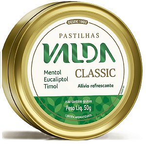Pastilha Valda Classic Lata Com 50g