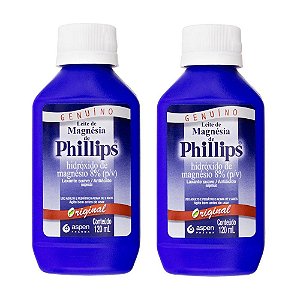 Kit Leite De Magnésia Phillips Sabor Original Com 120ml Cada