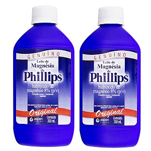 Kit Leite De Magnésia Phillips Sabor Original Com 350ml Cada