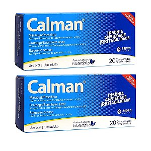 Kit Calman 2 Caixas Com 20 Comprimidos Revestidos Cada