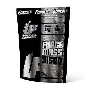 Suplemento Em Pó ForceUp Force Mass 31500 Morango Refil 3kg
