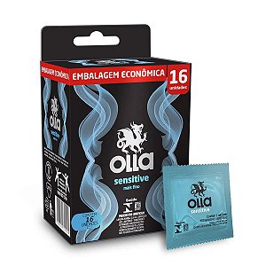 Preservativo Olla Sensitive Mais Fino Caixa Com 16 Unidades