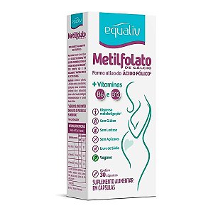 Suplemento Alimentar Equaliv Metilfolato De Cálcio 30 Cápsulas