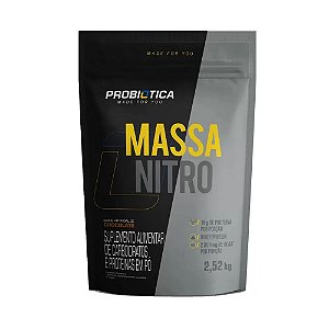 Suplemento Em Pó Probiótica Massa Nitro Chocolate Refil 2,52Kg