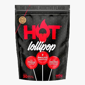 Pré-Treino Em Pirulito Hot Fit Lollipop 20 Unidades De 7g Cada