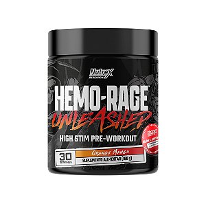 Suplemento Alimentar Em Pó NutreX Hemo-Rage Unleash Sabor Orange Mango 180g