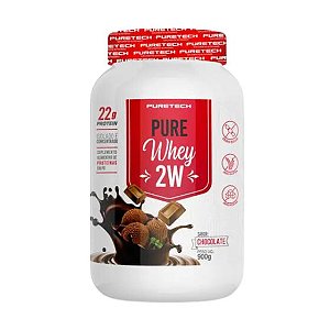 Suplemento Alimentar Em Pó Puretech Pure Whey 2W Sabor Chocolate Pote 900g