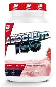 Suplemento Alimentar Em Pó Bio Sports Absolute Iso Sabor Morango Pote 907g