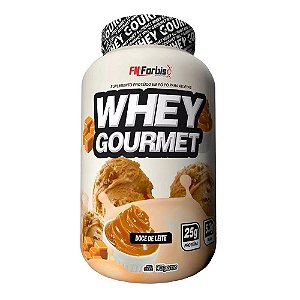 Suplemento Em Pó Whey Gourmet Doce De Leite Pote 907g