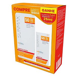 Kit Protetor Solar Sunmax Sensitive Family FPS50 160ml + 25ml