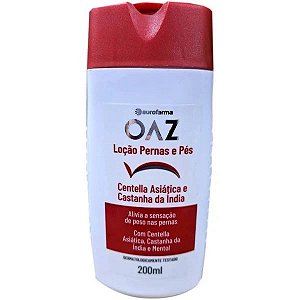 Loção Hidratante Pernas e Pés OAZ 200ml