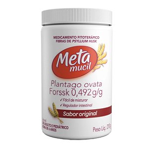 Suplemento De Fibras Em Pó Metamucil Sabor Original 210g