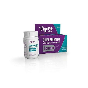 Suplemento Vitamínico Vigora Plus Homem 60 Cápsulas Gelatinosas