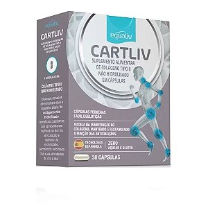 Suplemento Alimentar Cartliv Colágeno Tipo II 40mg 30 Cápsulas