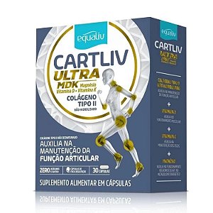 Suplemento Alimentar Equaliv Cartliv Ultra MDK 30 Cápsulas