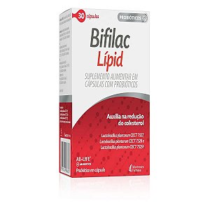 Suplemento Alimentar Probiótico Bifilac Lípid 30 Cápsulas