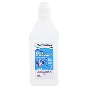 Soro Fisiológico 0,9% ADV Farma Com Dosador 250ml