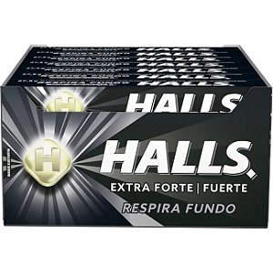Bala Halls Sabor Extra Forte Display Com 21 Unidades De 28g Cada