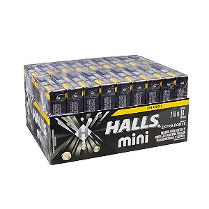 Bala Halls Mini Sabor Extra Forte Display Com 18 Unidades De 15g