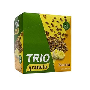 Barra De Cereais Trío Granola Com Banana Display Com 12 Unidades De 20g