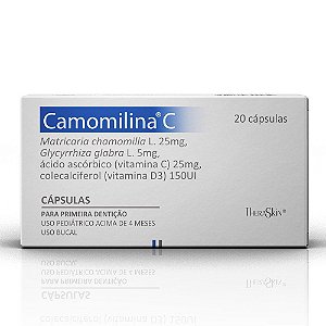 Suplemento Alimentar TheraSkin Camomilina C 20 Cápsulas