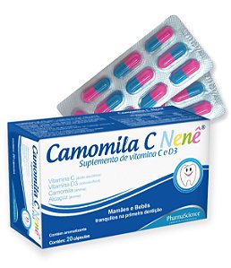 Suplemento Vitamínico Camomila C Nenê 20 Cápsulas