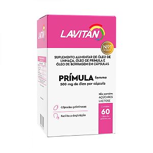 Suplemento Lavitan Prímula Femme 60 Cápsulas Gelatinosas