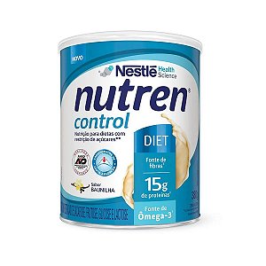 Suplemento Alimentar Em Pó Nestlé Nutren Control Diet Sabor Baunilha Lata 380g
