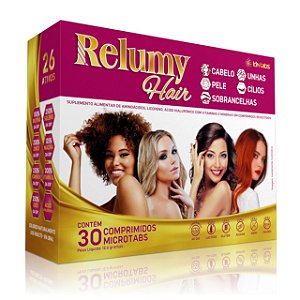 Suplemento Alimentar Relumy Hair 30 Comprimidos Microtabs
