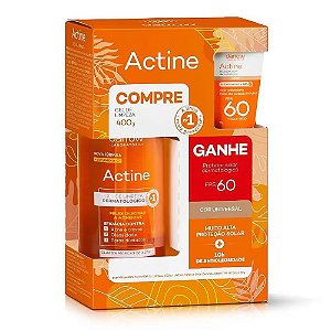 Kit Darrow Actine Gel de Limpeza 400g + Protetor Solar Cor Universal  FPS 60 20g