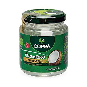 Óleo De Coco Extravirgem Copra Pote De 200ml