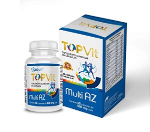 Suplemento Alimentar Top Vit Multi AZ  60 Cápsulas 500mg