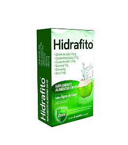 Suplemento Alimentar Em Pó Hidrafito Sabor Água De Coco 4 Sachês De 7g Cada