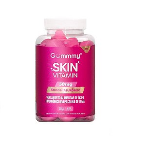 Suplemento Alimentar Gummy Skin Vitamin Ácido Hialurônico Sabor Tutti-Frutti 30 Pastilhas De Goma