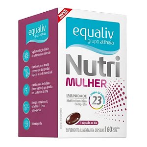 Suplemento Alimentar Equaliv Nutri Mulher 60 Cápsulas Gel