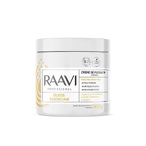 Creme De Massagem Corporal Raavi Profissional Óleos Essenciais 500g