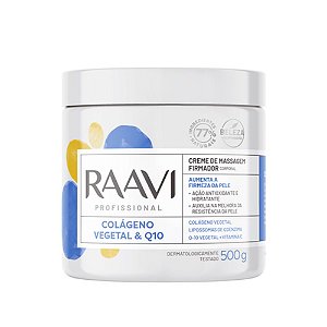 Creme De Massagem Firmador Corporal Raavi Profissional Colágeno Vegetal & Q10 500g