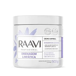 Creme Corporal Raavi Profissional Drenagem Linfática 500g