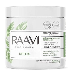 Creme De Massagem Corporal Raavi Profissional Detox 500g