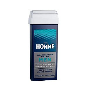 Cera Depilatória Roll-On Depil Homme Men Alfa-Bisabolol e Óleo Essesncial de Cravo 100g