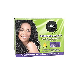 Kit Salon Line Profissional Creme Relaxante Cachos Definidos E Soltos