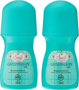 Kit Desodorante Roll-On Giovanna Baby Candy 2 Unidades De 50ml