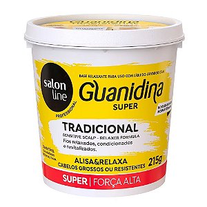 Kit Salon Line Profissional Guanidina Super Tradicional Alisa & Relaxa 215g