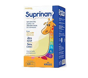 Suplemento Alimentar Líquido Kress Suprinan Sabor Frutas Tropicais 120ml