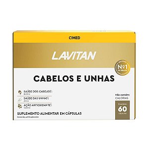 Suplemento Alimentar Lavitan Cabelos E Unhas 60 Cápsulas