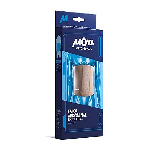 Faixa Abdominal Elástica Mova Ortopédicos Tamanho P/M Cor Bege