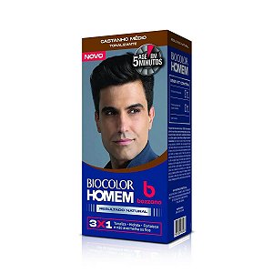 Tonalizante Capilar Bozzano Biocolor Homem Cor Castanho Médio