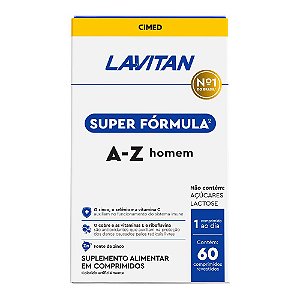 Suplemento Alimentar Lavitan Super Fórmula A-Z Homem 60 Comprimidos Revestidos